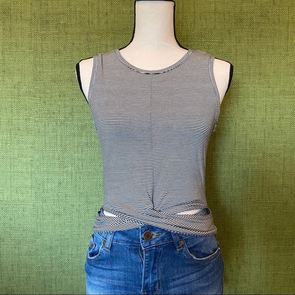 Striped American Eagle Tank Top
